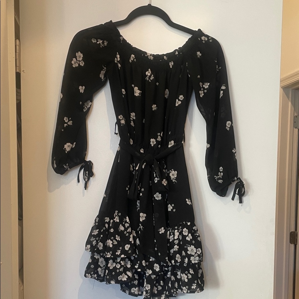 Floral off the shoulder dress